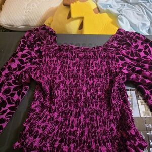 Torrid Velvet Smocked Blouse